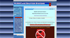 Desktop Screenshot of hurricaneshuttersystems.net